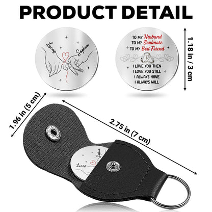 To My Husband Soulmate And Best Friend With Handholding Heart Design