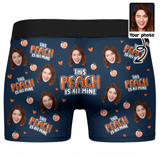 This Peach Is All Mine, Peach And Hearts Design