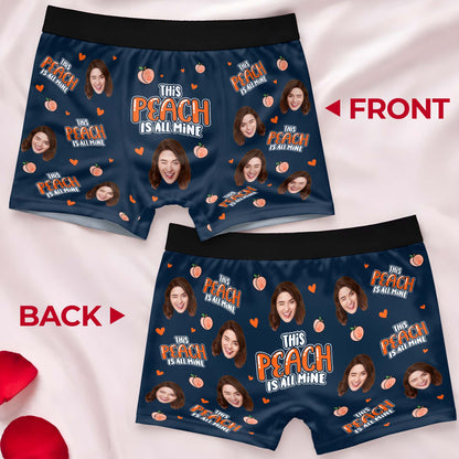 This Peach Is All Mine, Peach And Hearts Design