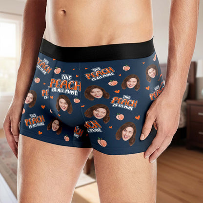 This Peach Is All Mine, Peach And Hearts Design