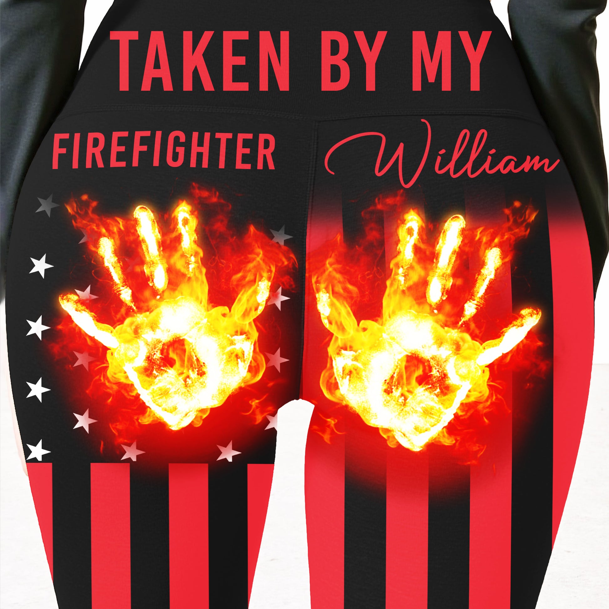 Loved By My Partner With Fire Hand Design