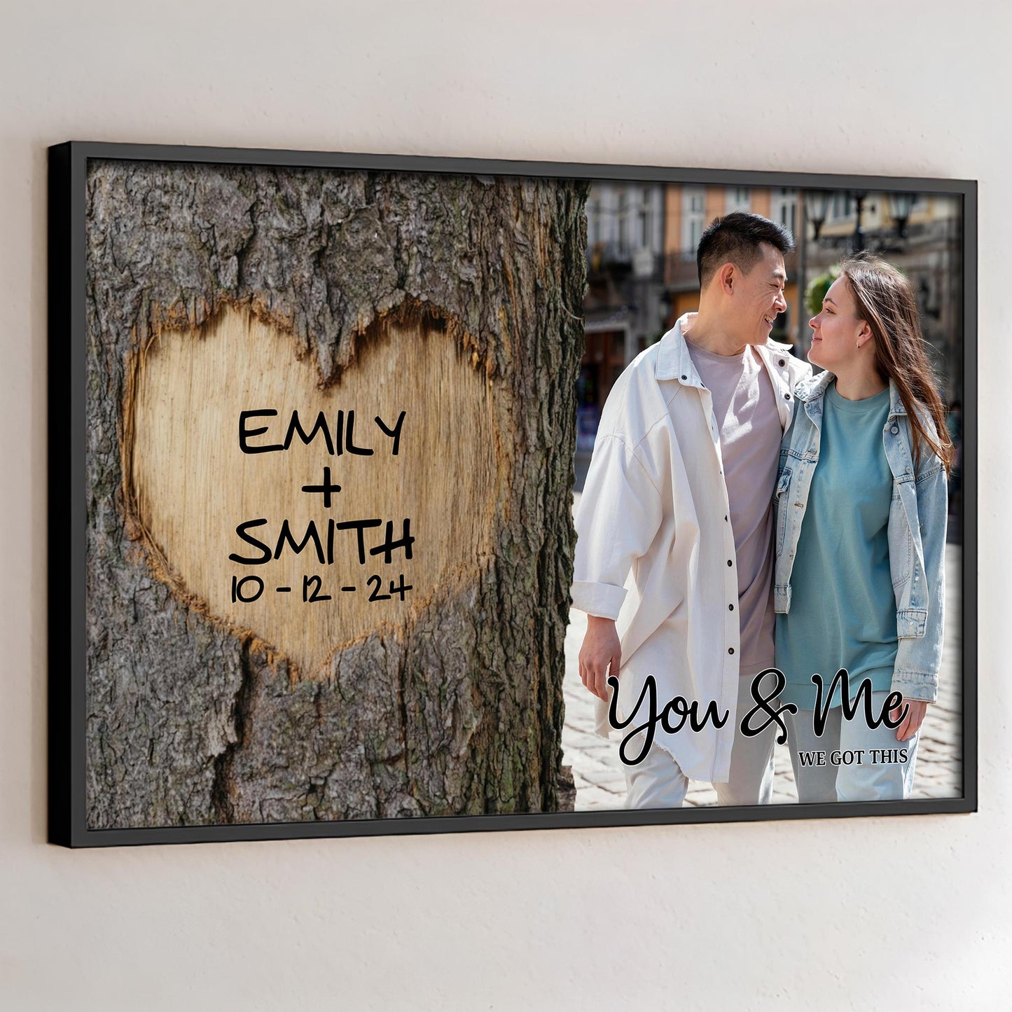 You & Me We Got This Heart Carved On Tree