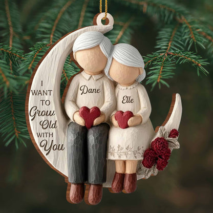 I Want To Grow Old With You, Elderly Couple On Moon