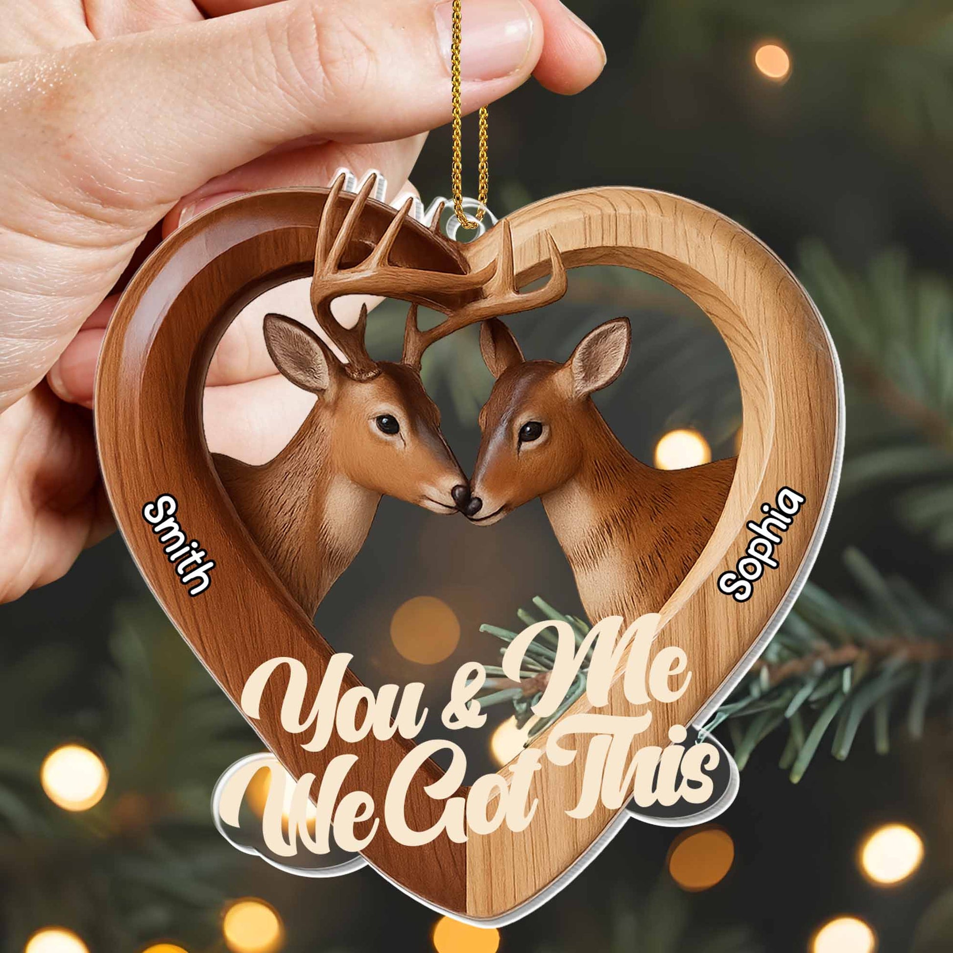 You & Me We Got This, Heart-Shaped Deer Design
