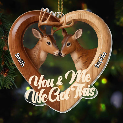 You & Me We Got This, Heart-Shaped Deer Design