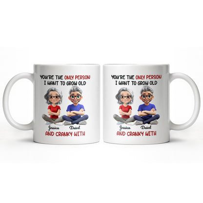 Grow Old And Cranky With, Cartoon Couple