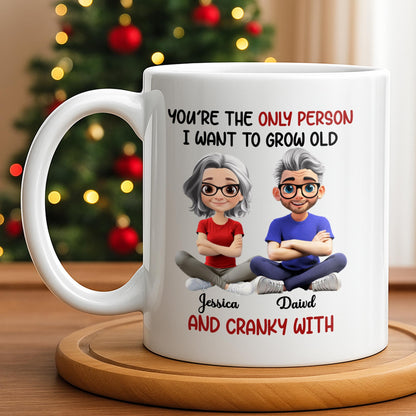 Grow Old And Cranky With, Cartoon Couple
