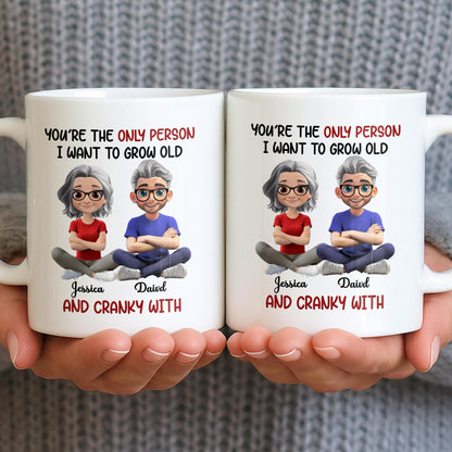 Grow Old And Cranky With, Cartoon Couple