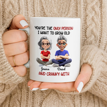 Grow Old And Cranky With, Cartoon Couple