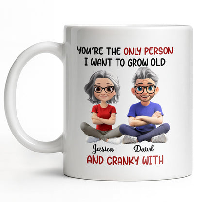 Grow Old And Cranky With, Cartoon Couple