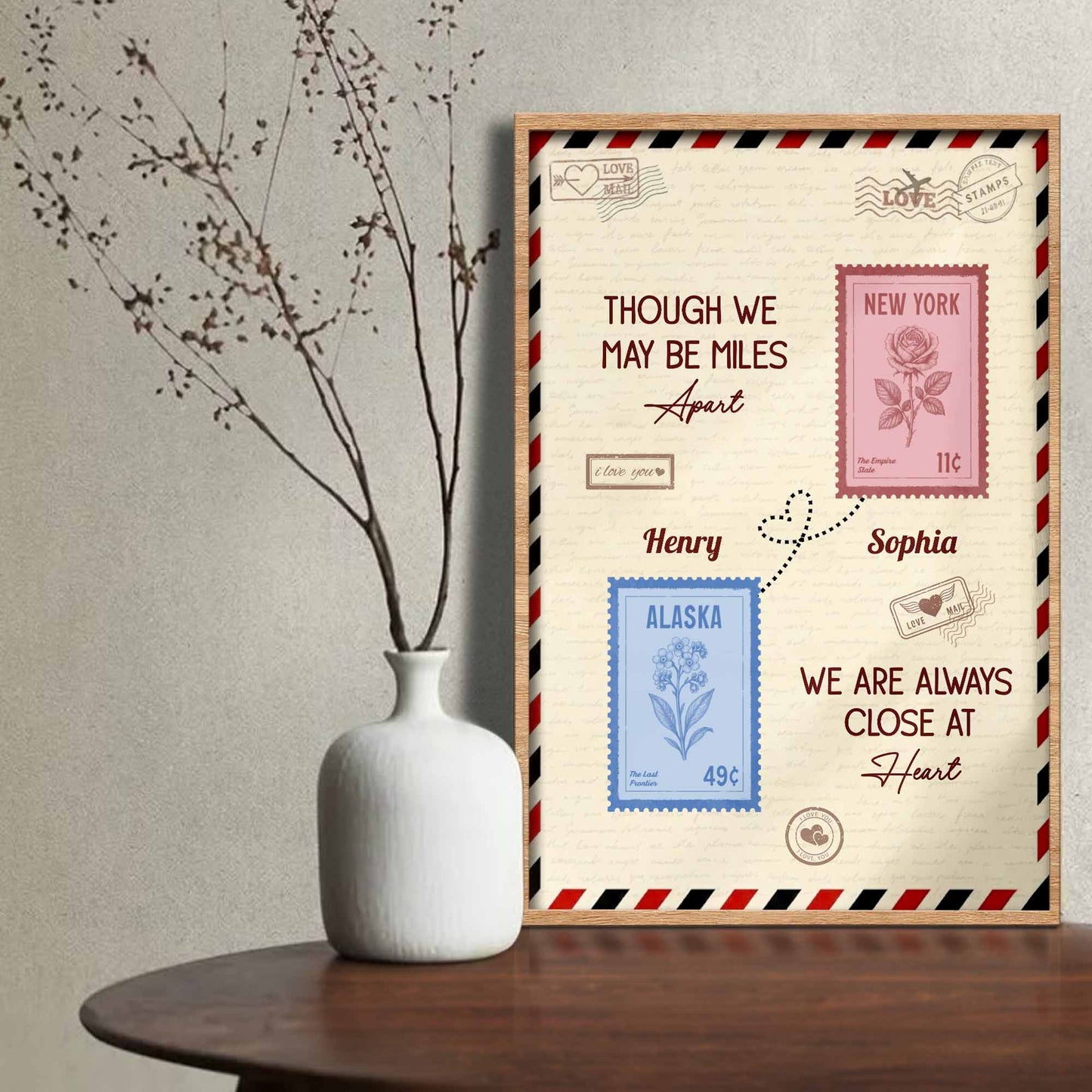 Though We May Be Miles Apart, Always Close At Heart