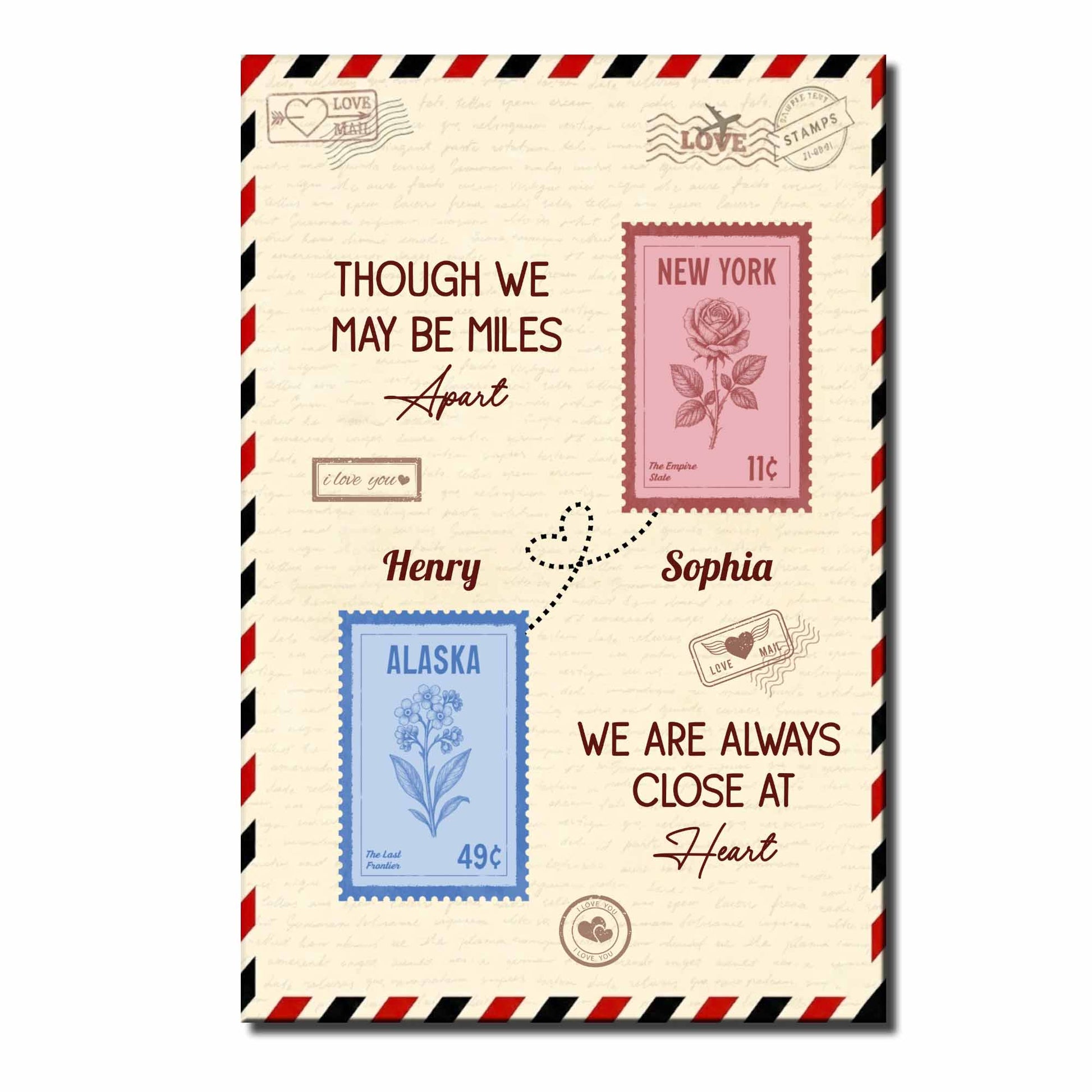 Though We May Be Miles Apart, Always Close At Heart