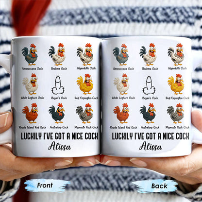 Luckily I've Got A Nice Cock Featuring Diverse Breeds Of Chickens