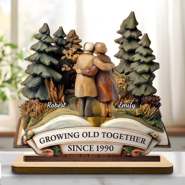 Growing Old Together With Couple And Trees