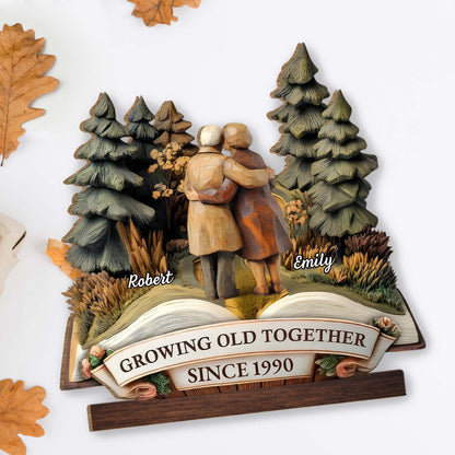Growing Old Together With Couple And Trees