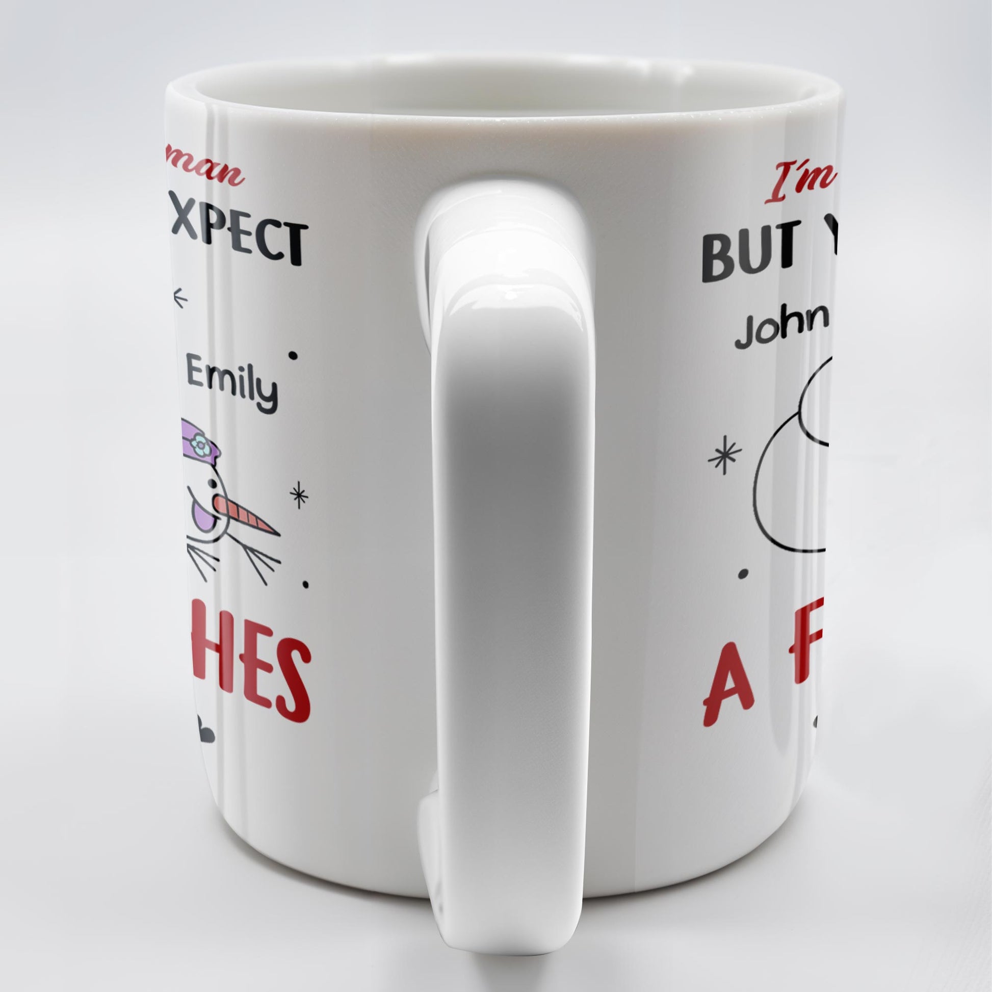 I'm No Weatherman, Expect A Few Inches Tonight, Snowmen Hearts Design