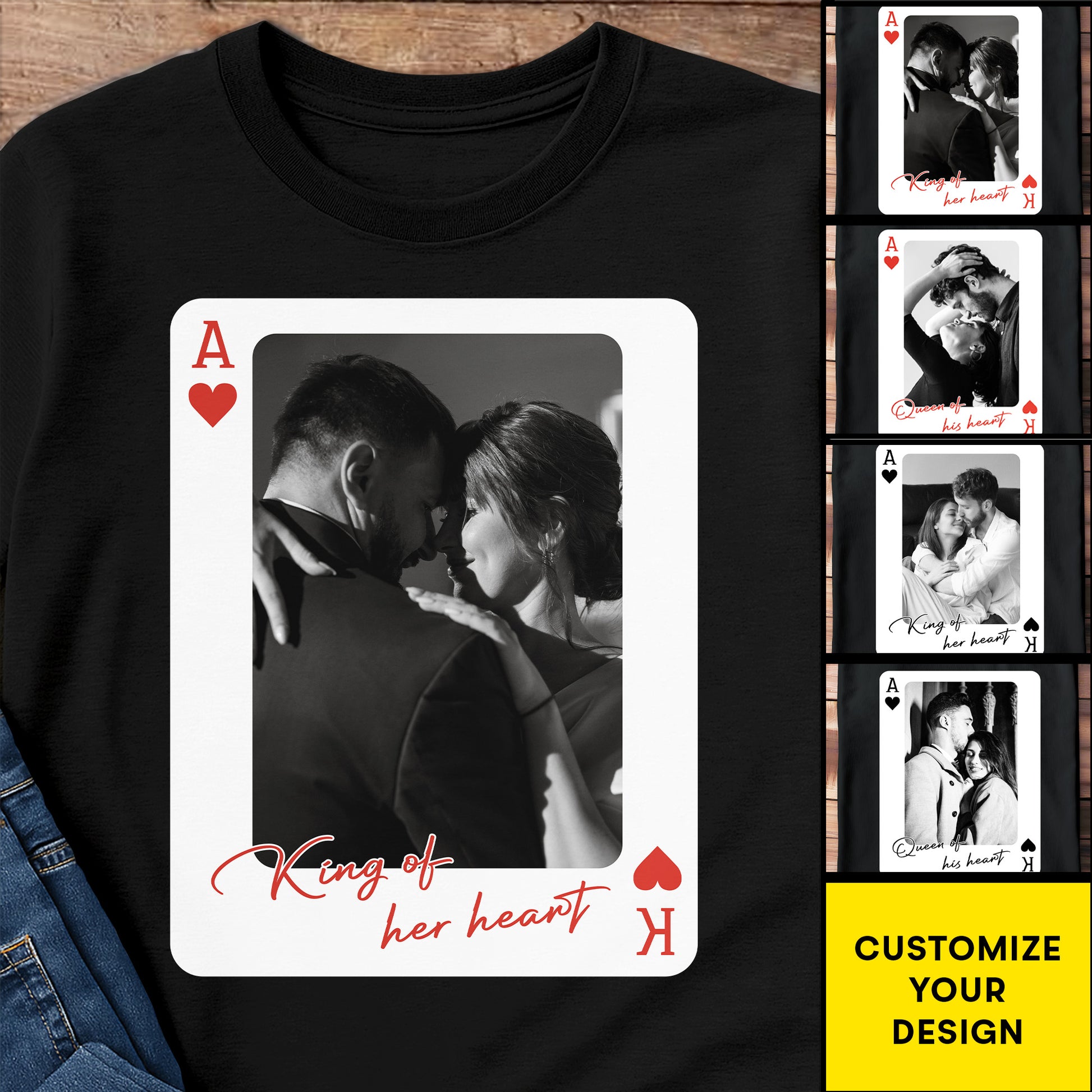 King Of Her Heart Playing Card Design