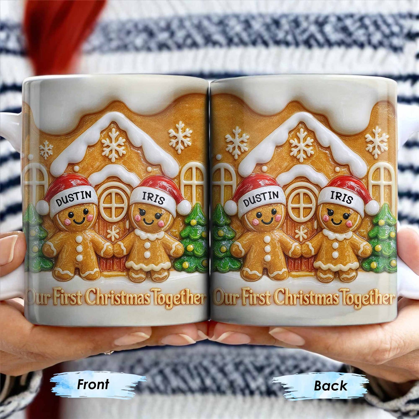 Our First Christmas Together Gingerbread Couple