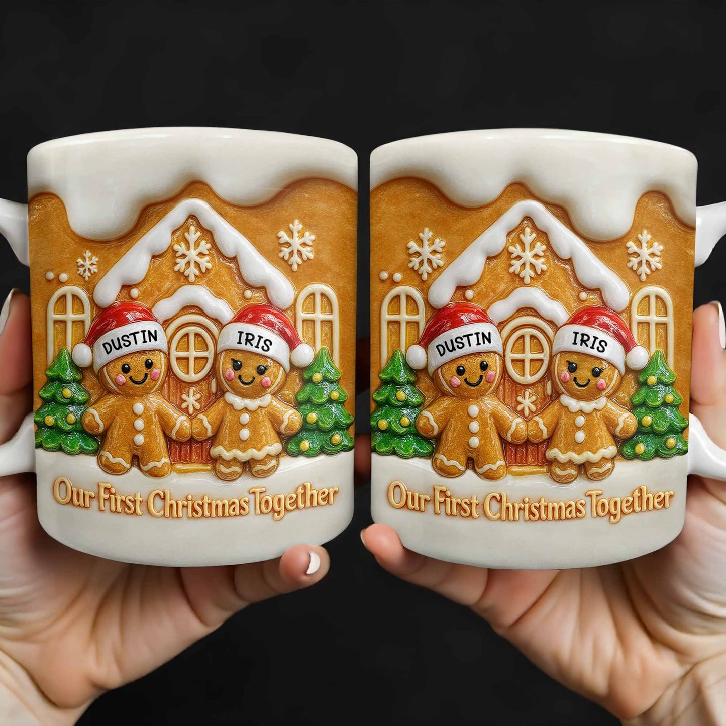 Our First Christmas Together Gingerbread Couple