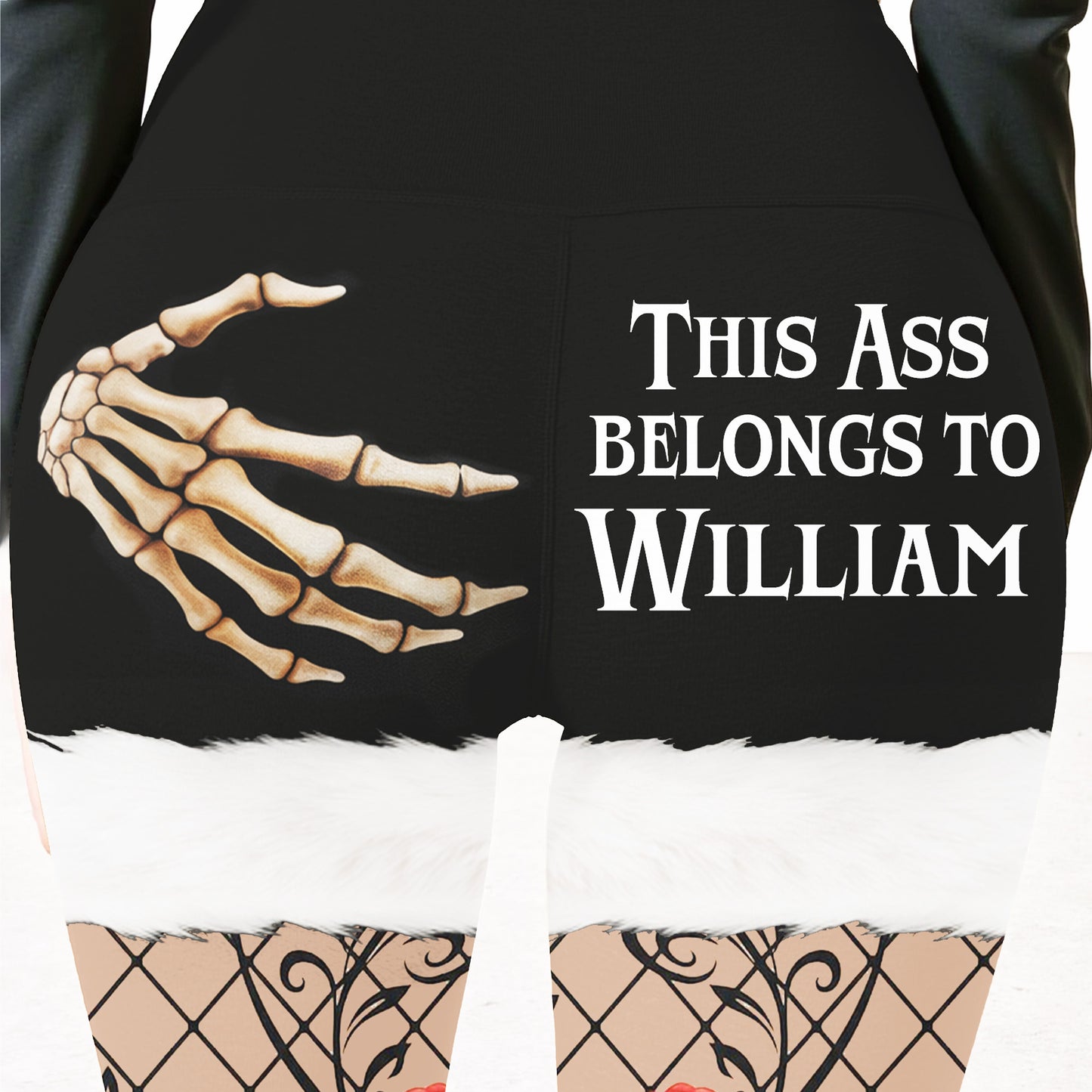 This Ass Belongs To My Love, Skeleton Hand Design