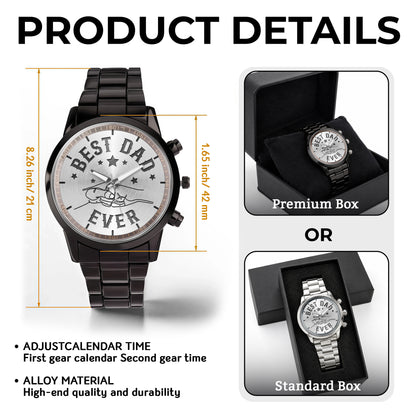 I Love You Forever And Always Infinity Heart Photo - Personalized Custom Men's Watch - CPL1470_CUMWA