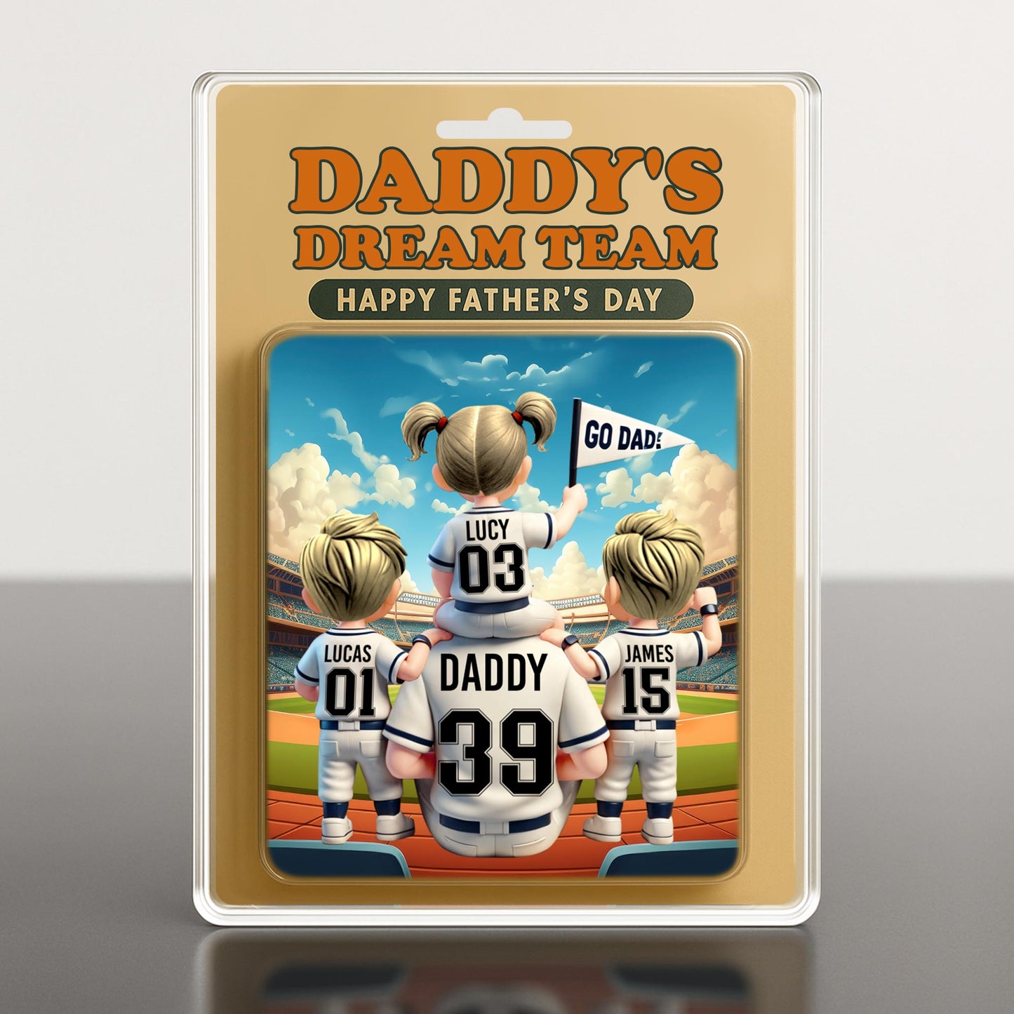 Daddy's Dream Team Happy Father's Day, Sports Jerseys and Stadium