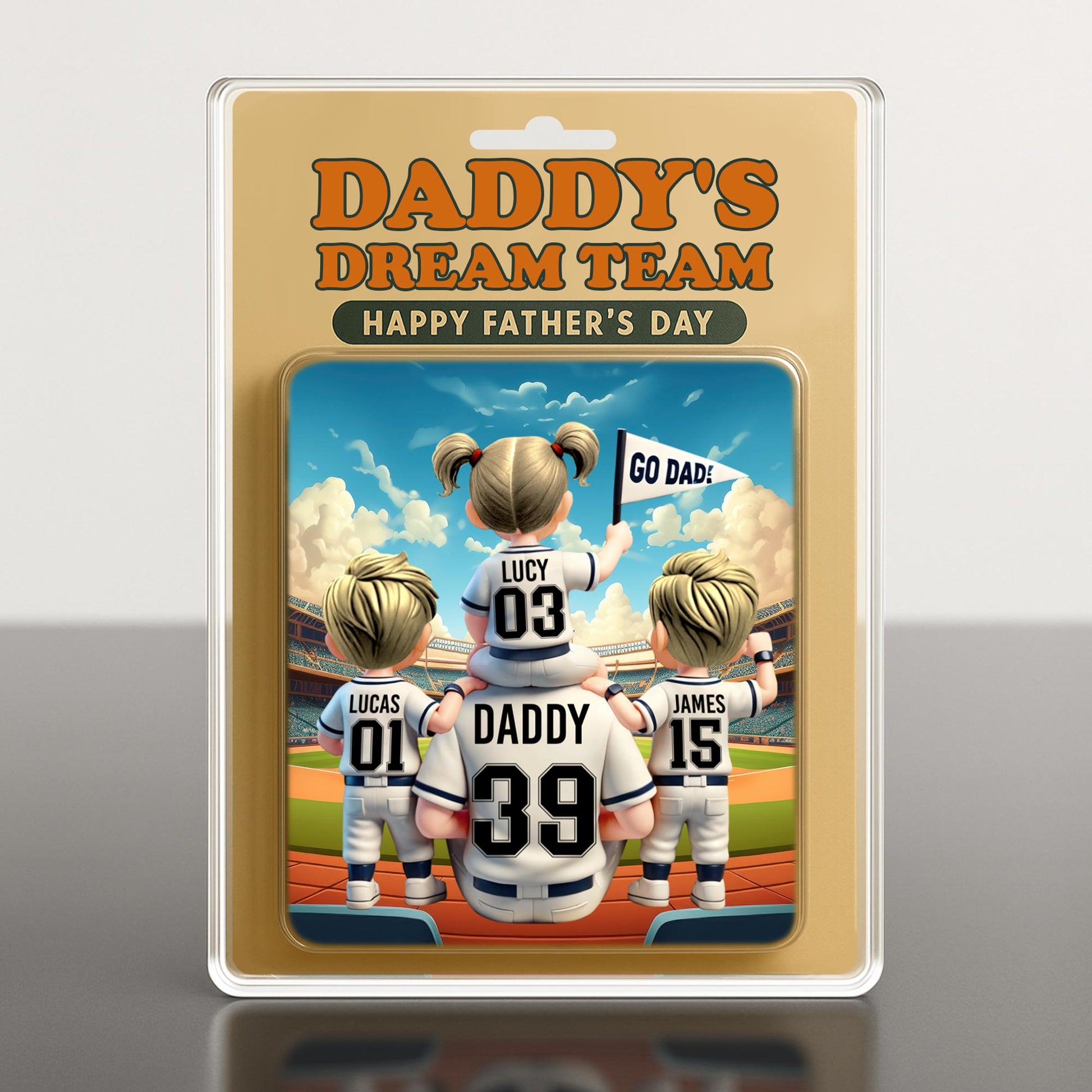 Daddy's Dream Team Happy Father's Day, Sports Jerseys and Stadium