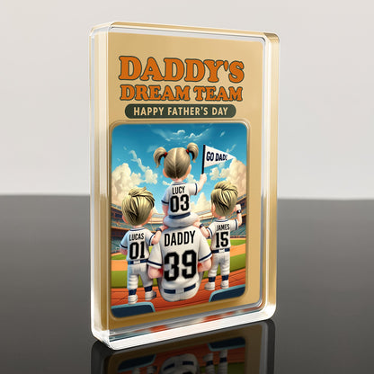 Daddy's Dream Team Happy Father's Day, Sports Jerseys and Stadium