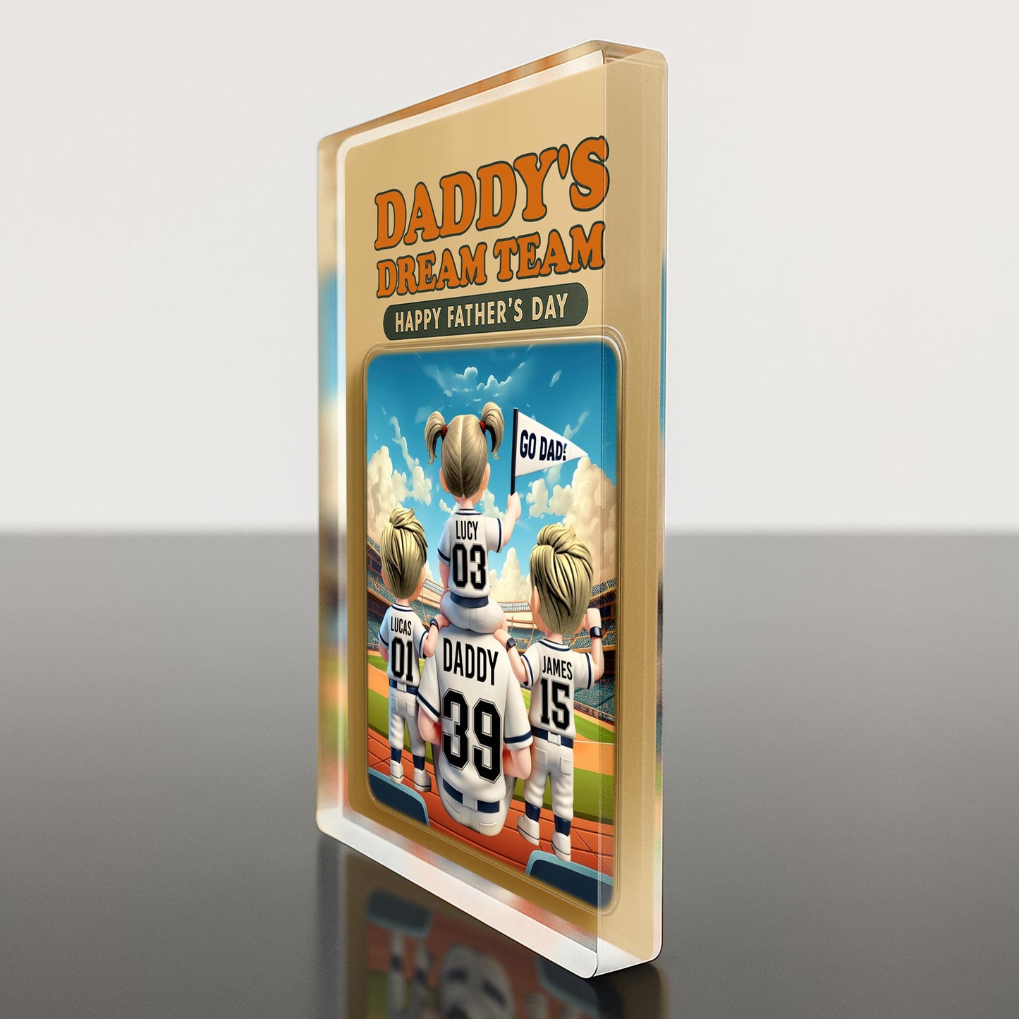 Daddy's Dream Team Happy Father's Day, Sports Jerseys and Stadium