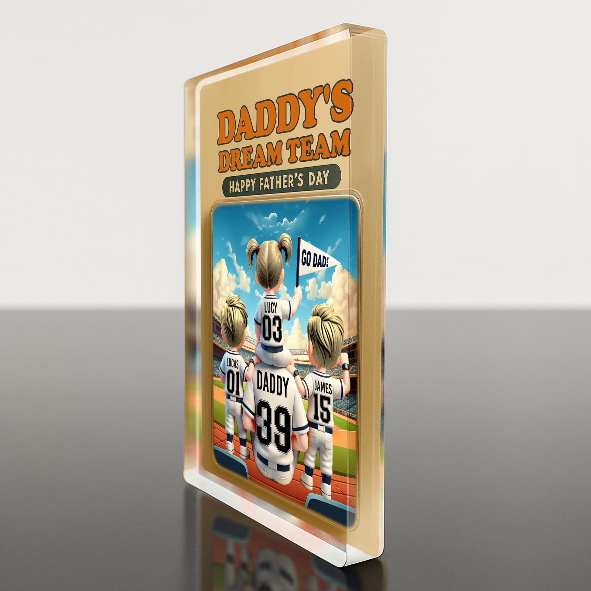 Daddy's Dream Team Happy Father's Day, Sports Jerseys and Stadium