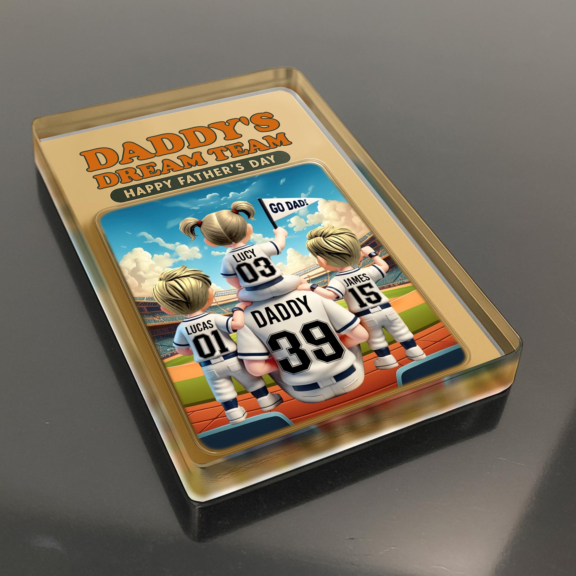 Daddy's Dream Team Happy Father's Day, Sports Jerseys and Stadium