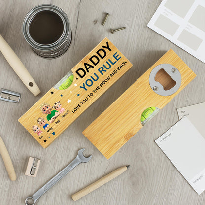 Daddy You Rule Love You To The Moon and Back, Stars and Cartoon Characters