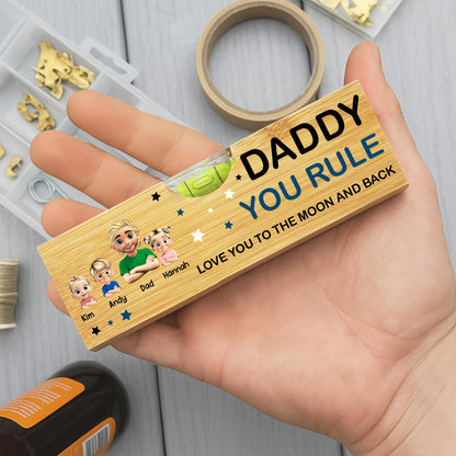 Daddy You Rule Love You To The Moon and Back, Stars and Cartoon Characters