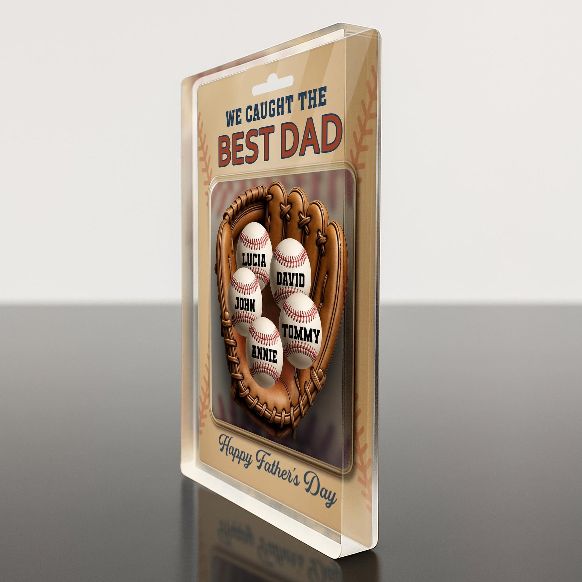 We Caught The Best Dad, Baseball and Baseball Glove