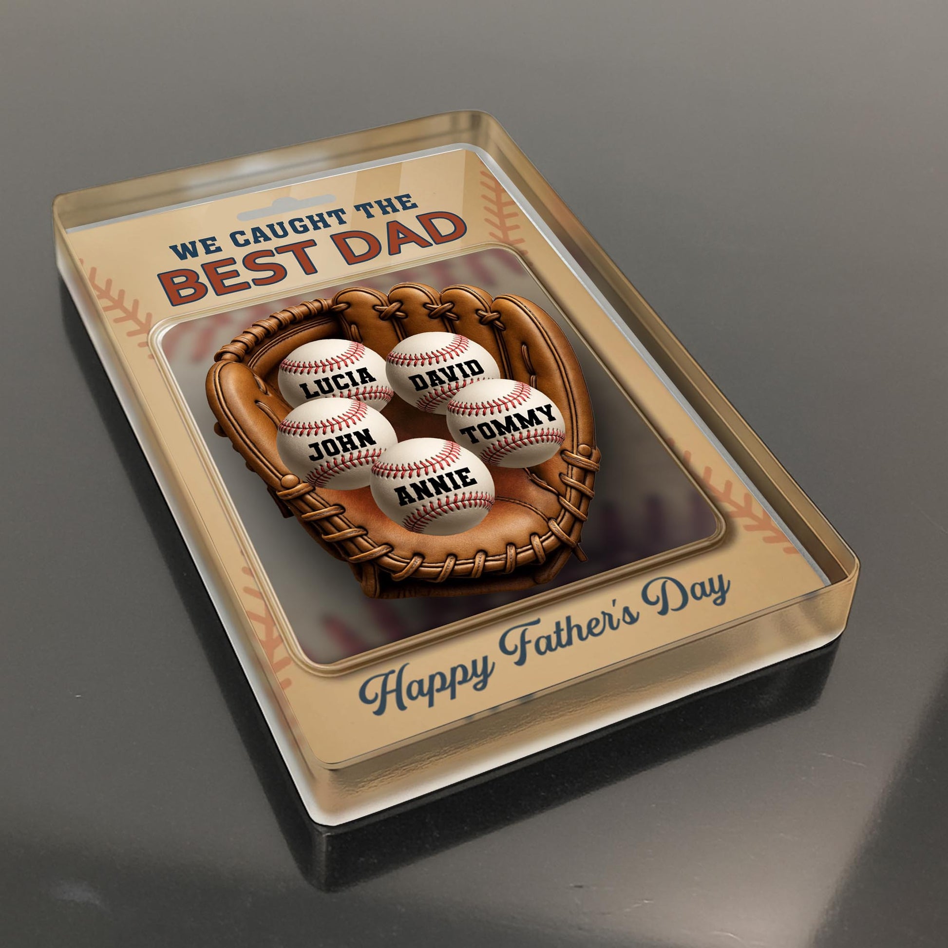 We Caught The Best Dad, Baseball and Baseball Glove