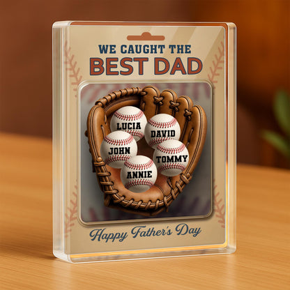 We Caught The Best Dad, Baseball and Baseball Glove