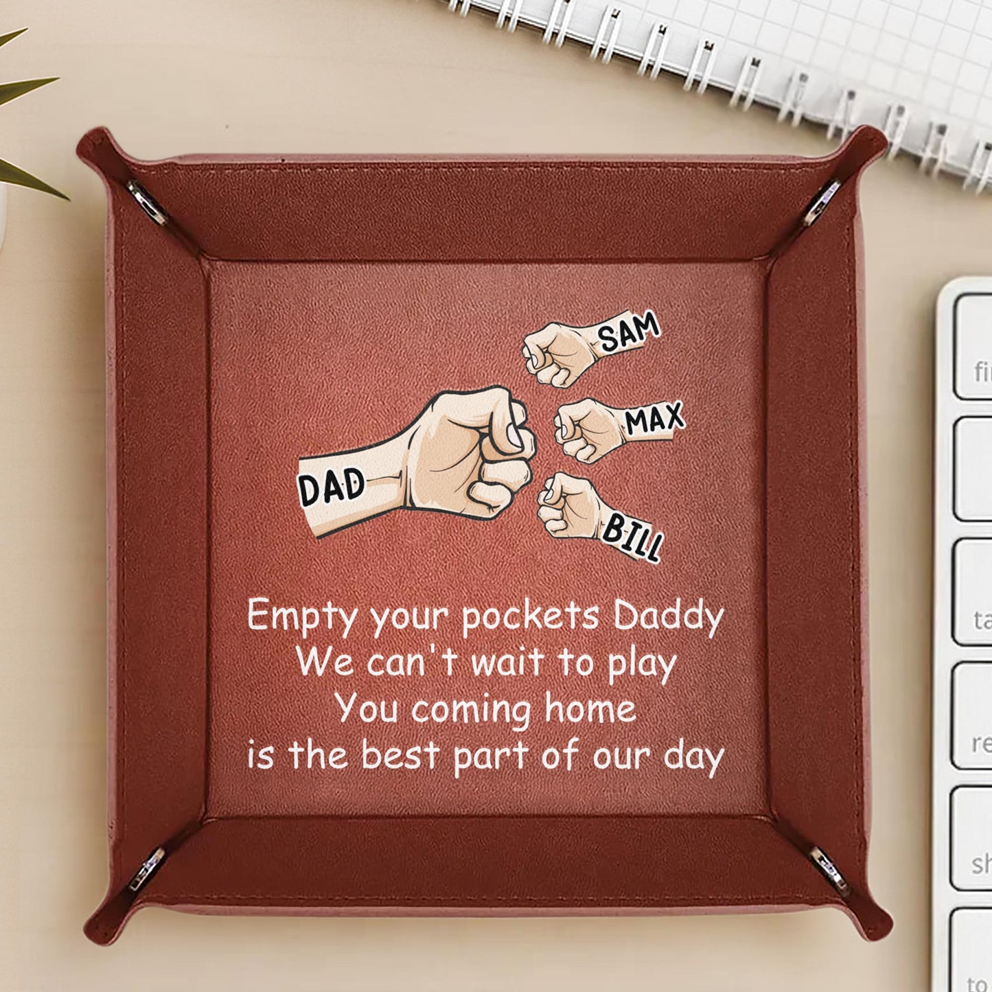 Empty Your Pockets Daddy We Can't Wait to Play, Fist Bump