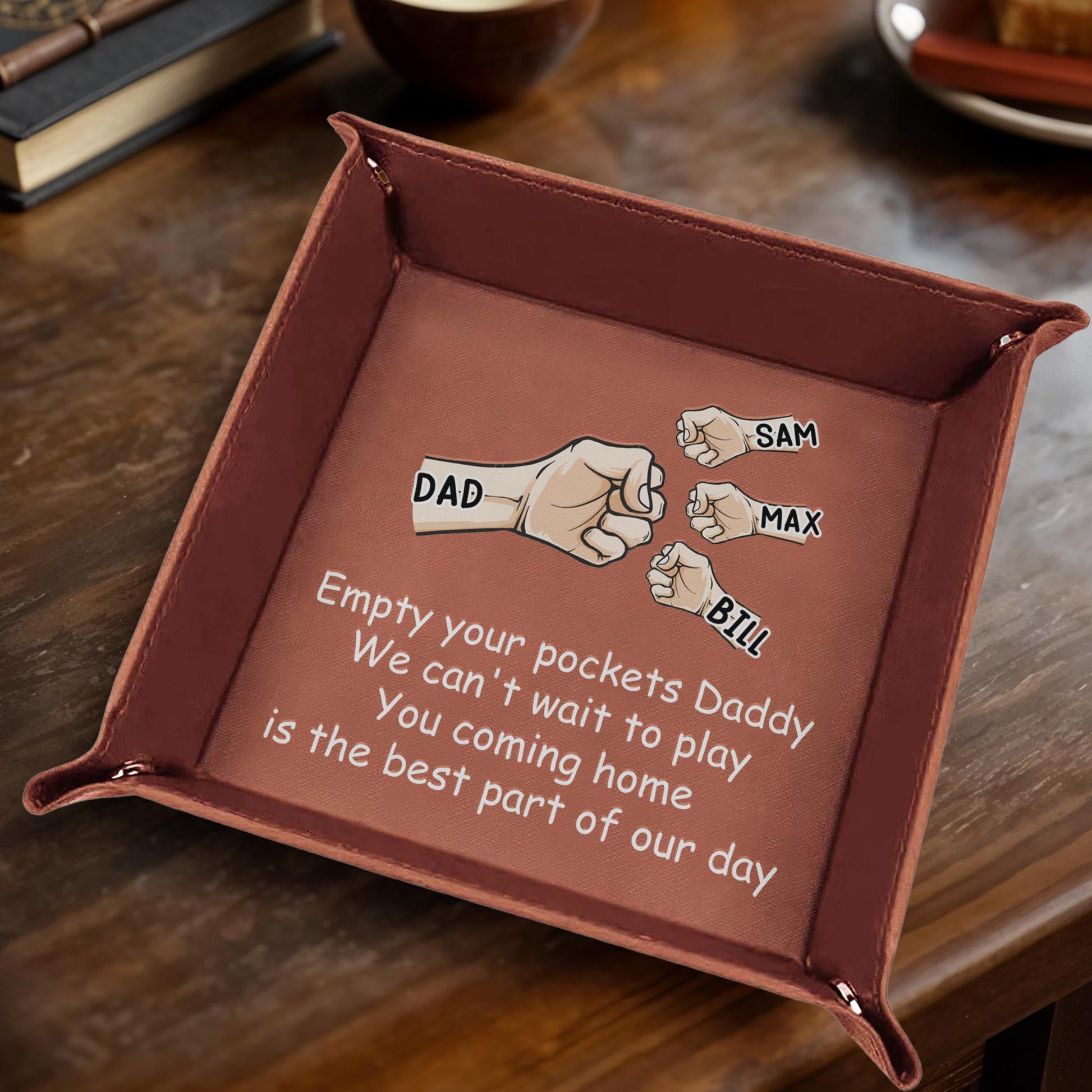 Empty Your Pockets Daddy We Can't Wait to Play, Fist Bump