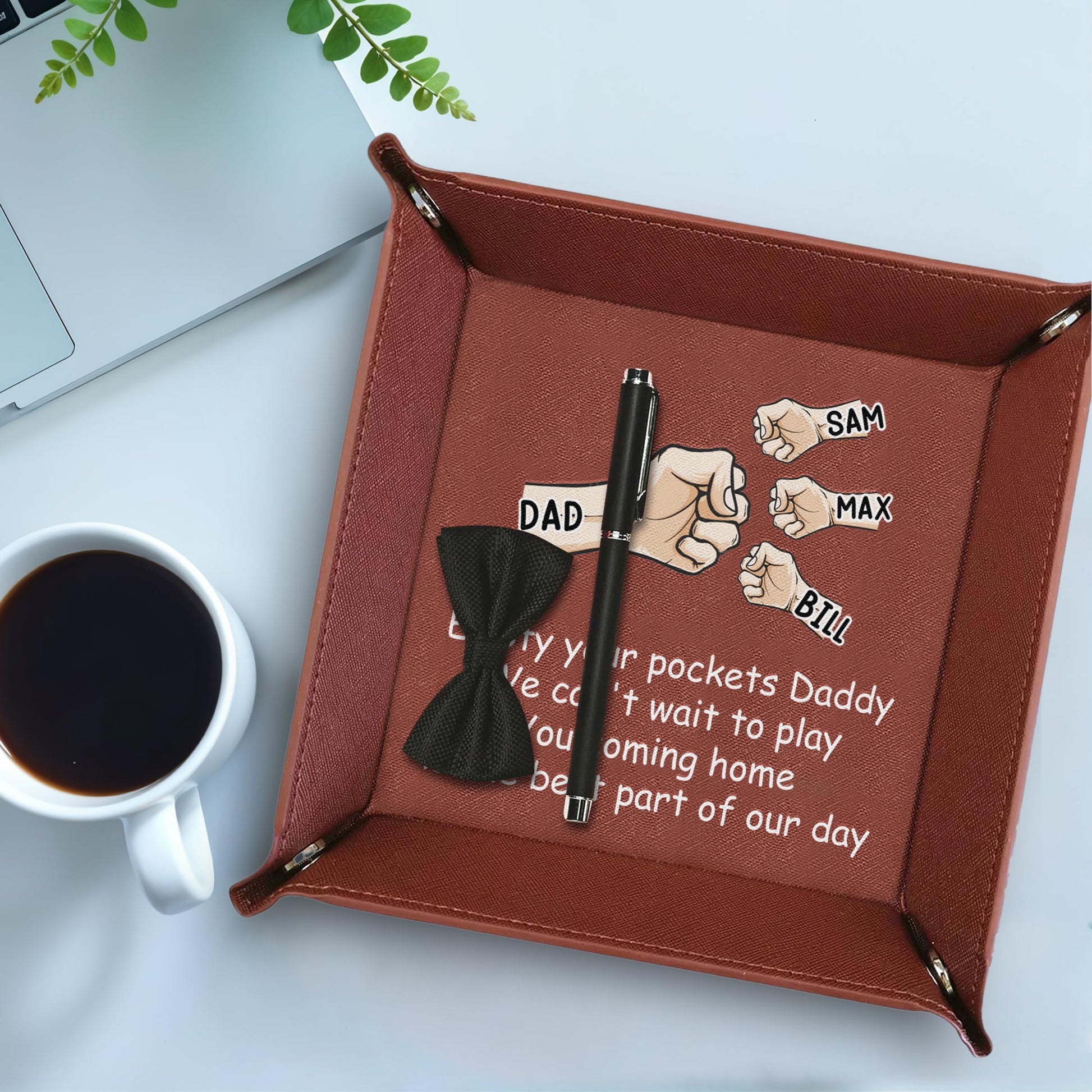 Empty Your Pockets Daddy We Can't Wait to Play, Fist Bump