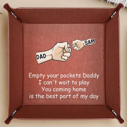 Empty Your Pockets Daddy We Can't Wait to Play, Fist Bump