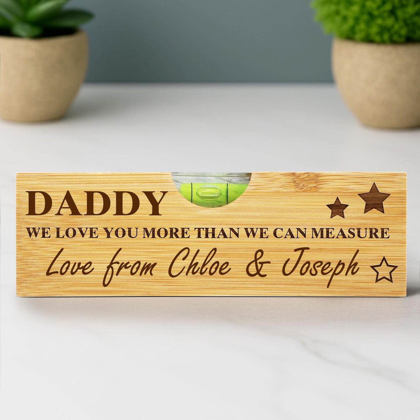 Daddy We Love You More Than We Can Measure, Spirit Level With Stars