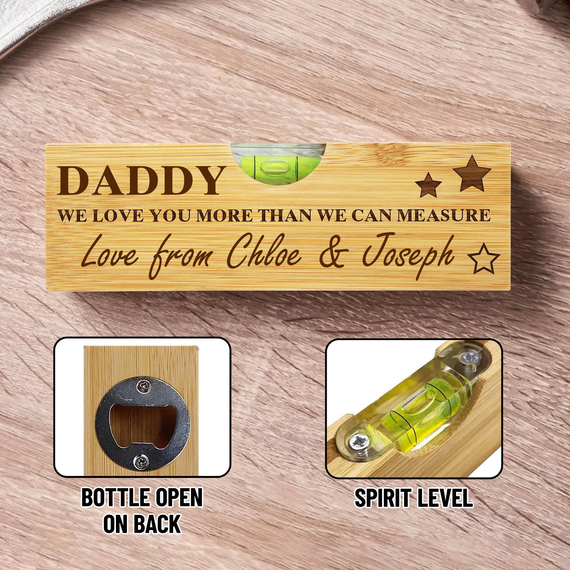 Daddy We Love You More Than We Can Measure, Spirit Level With Stars