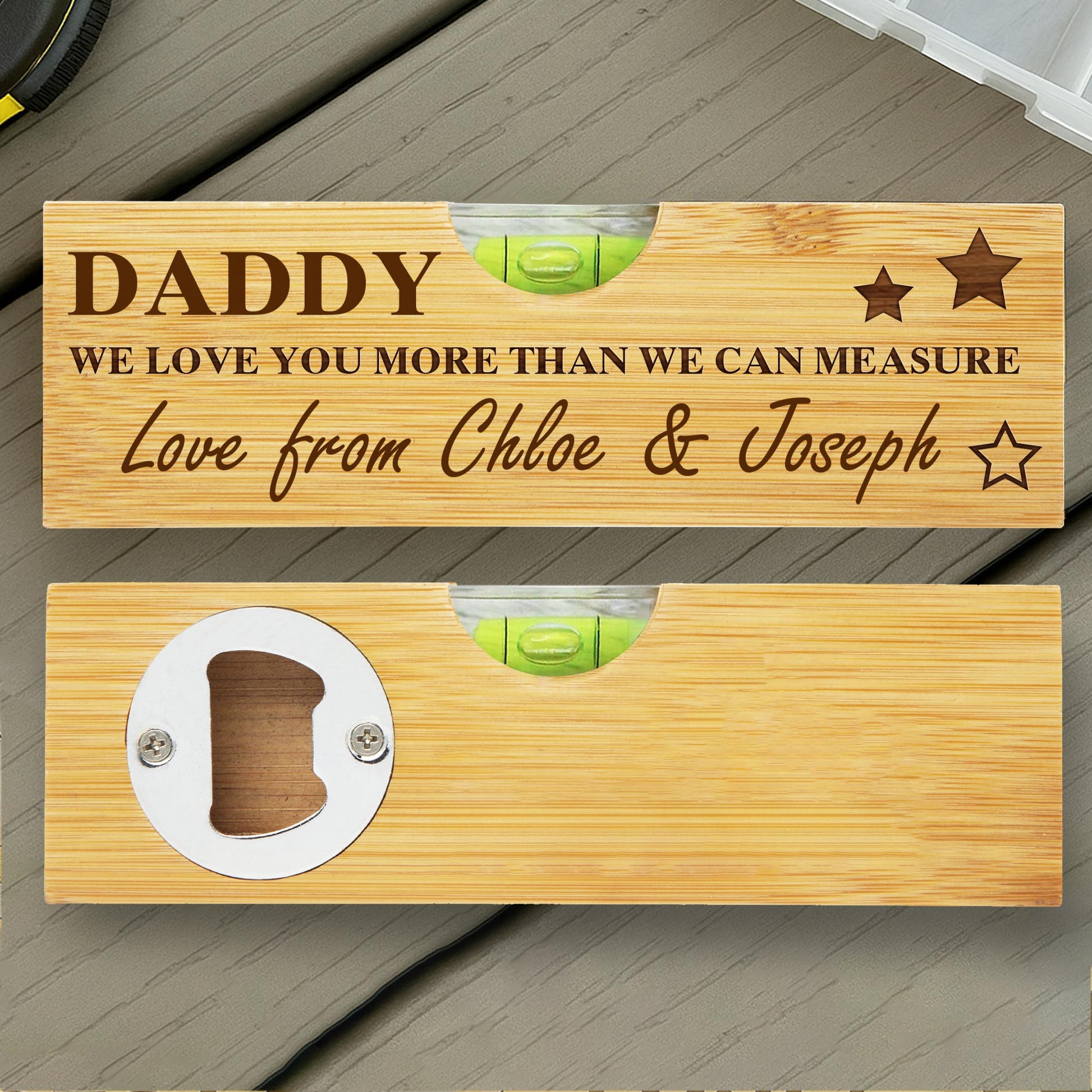 Daddy We Love You More Than We Can Measure, Spirit Level With Stars