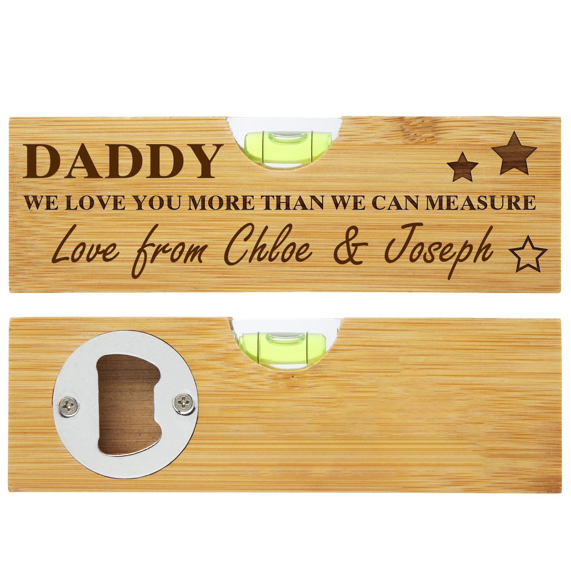 Daddy We Love You More Than We Can Measure, Spirit Level With Stars