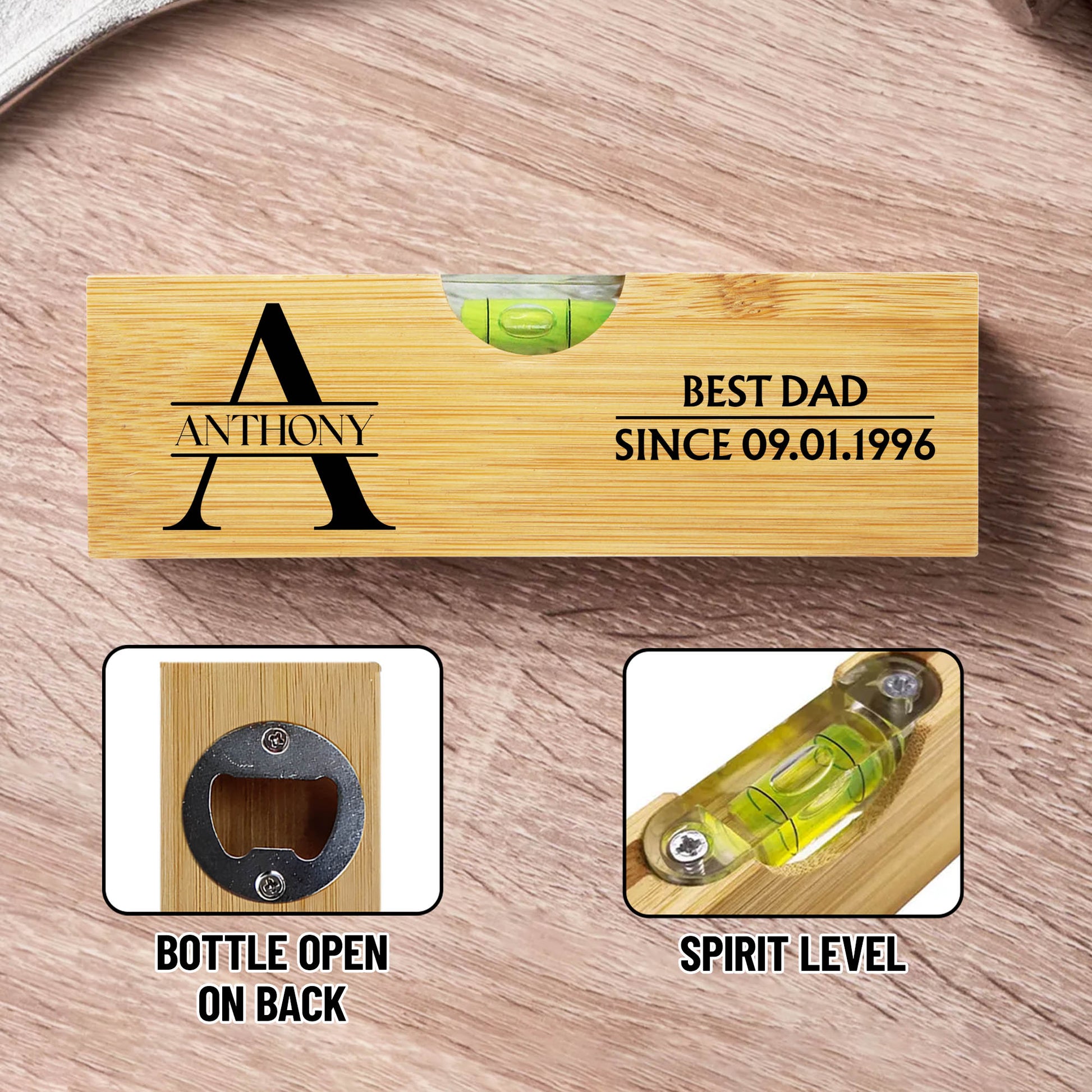 Best Dad Since 09.01.1996, Spirit Level And Bottle Opener