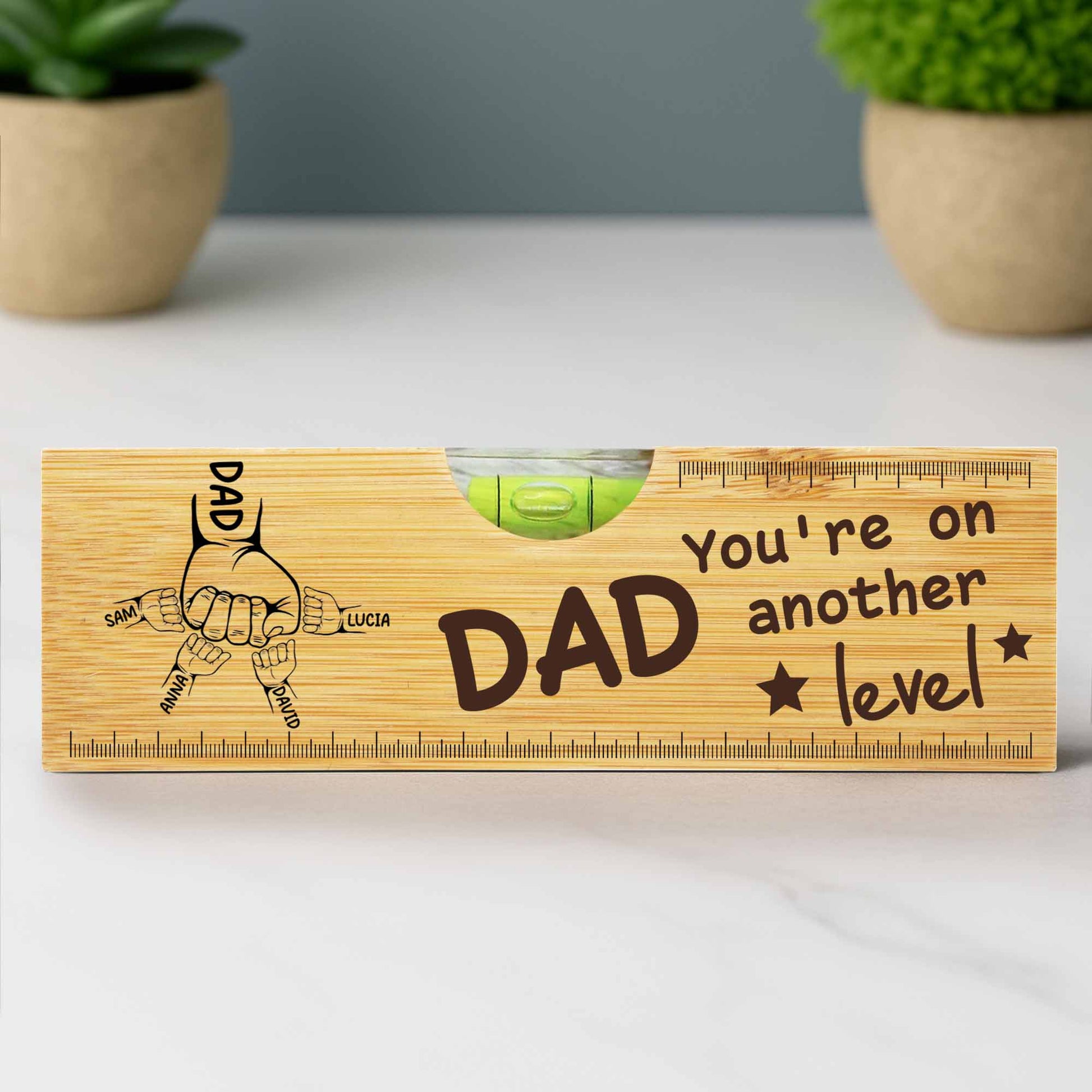 You're On Another Level, Fist Bump, Spirit Level and Bottle Opener