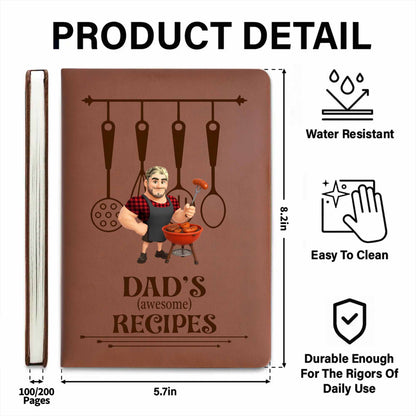 Dad's (awesome) Recipes, Cooking Utensils, Cartoon Dad Cooking