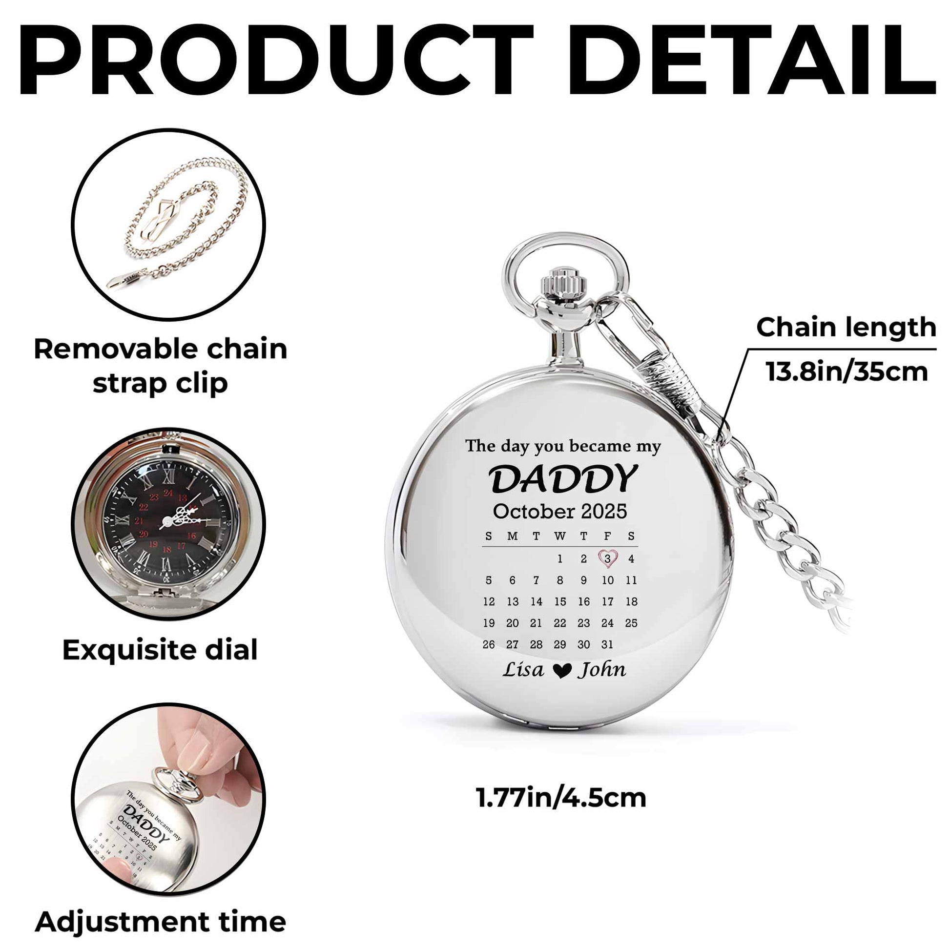 The Day You Became My Daddy, Calendar Design