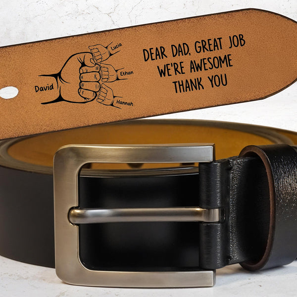 Dear Dad, Great Job We're Awesome Thank You, Handshakes