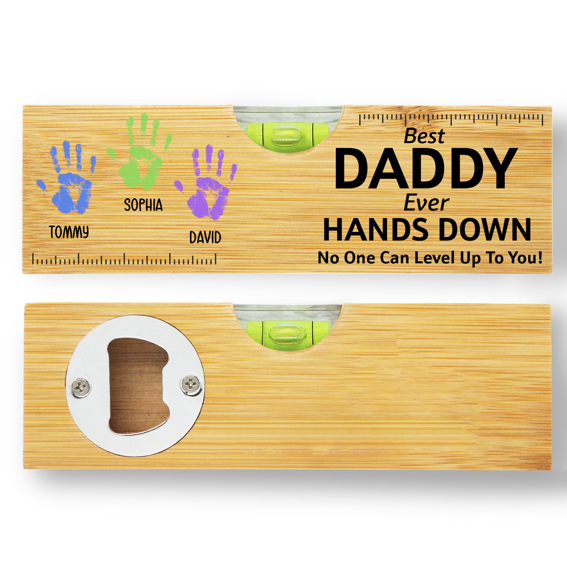 Best Daddy Ever Hands Down No One Can Level Up To You, Hand Prints